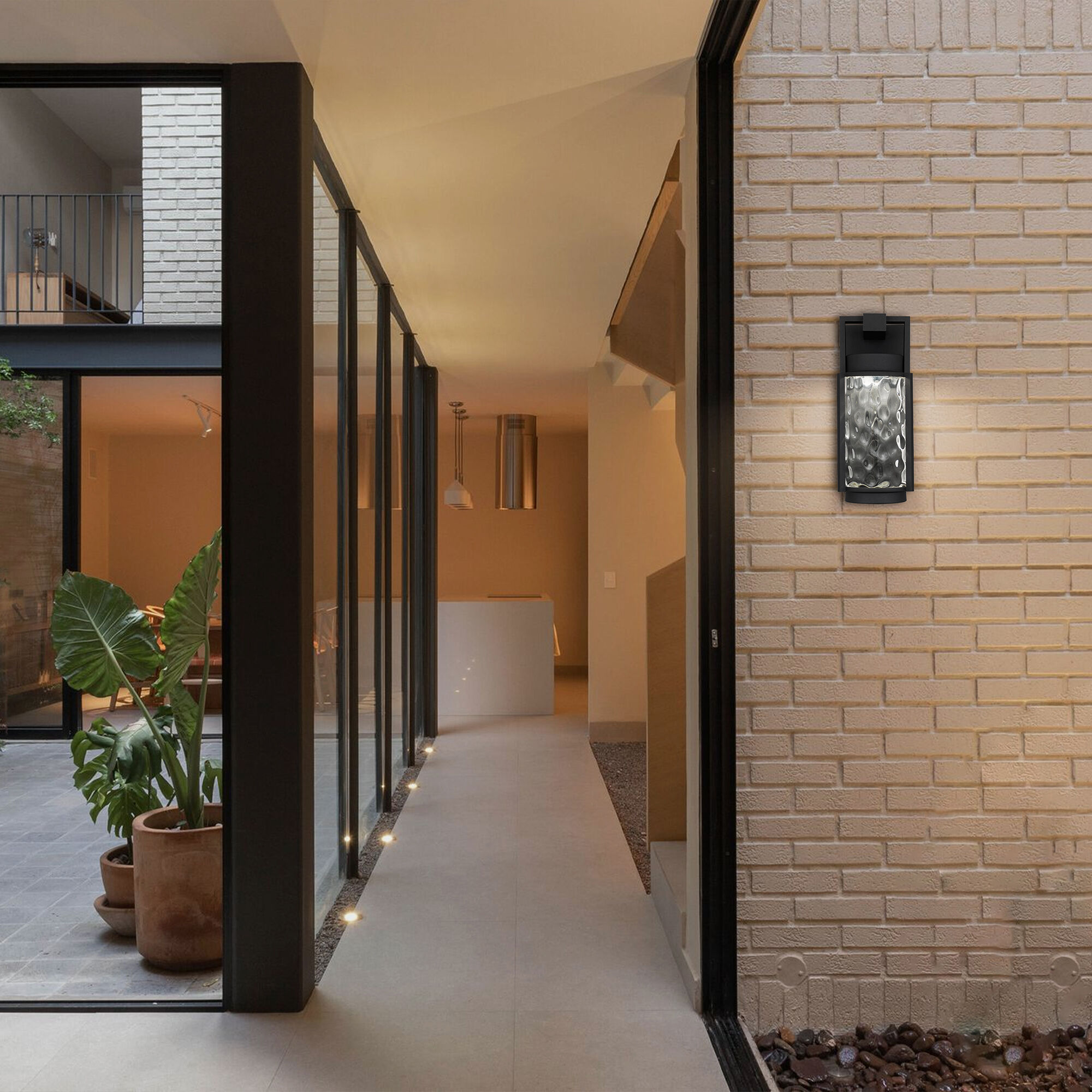 Winston LED 12.88 inch Sand Black Outdoor Wall Sconce